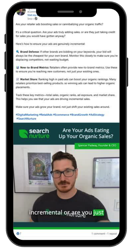 A client's thought-leadership post on mobile