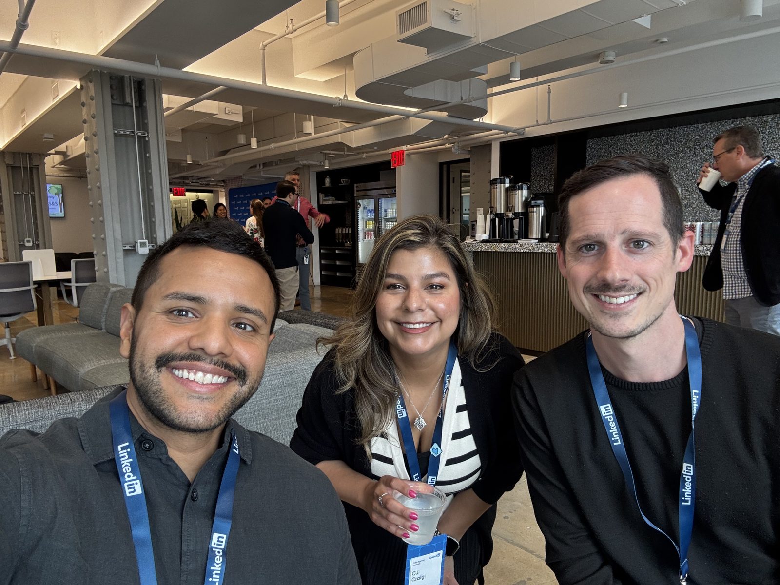 Impactable team members inside LinkedIn's New York office