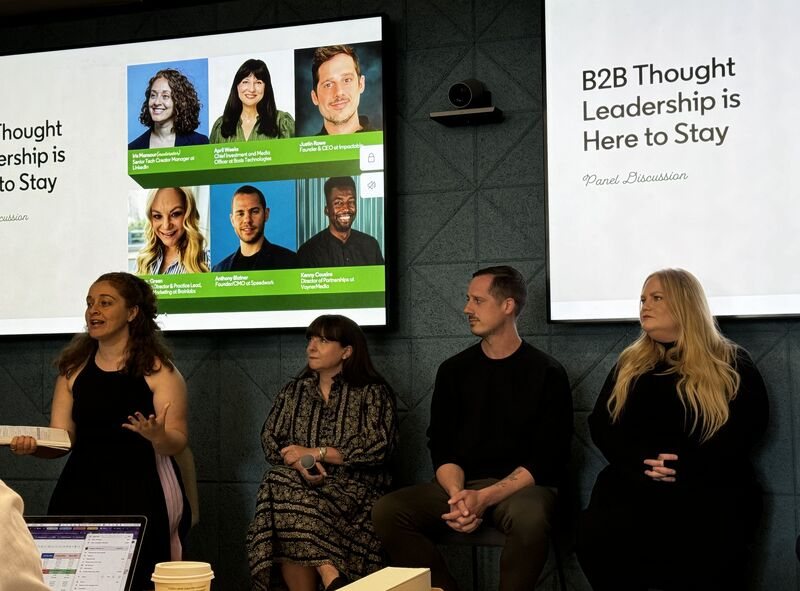 Impactable on the B2B Thought Leadership panel at a LinkedIn Independent Agency Summit