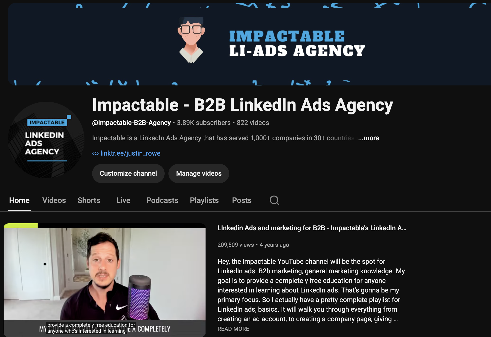 Impactable on YouTube