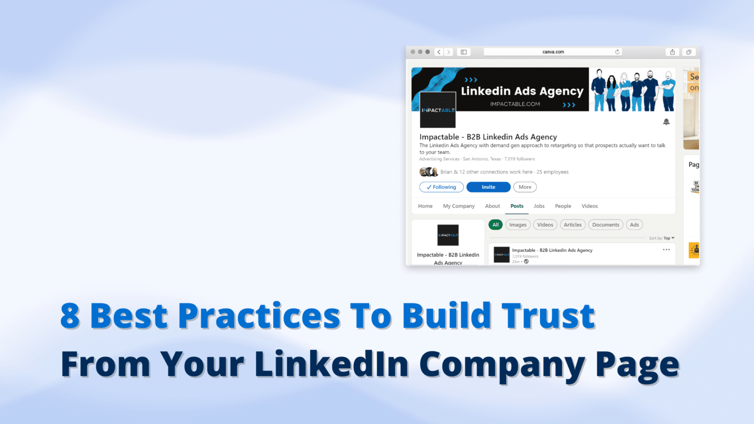 8 Best Practices To Build Trust From Your LinkedIn Company Page ...