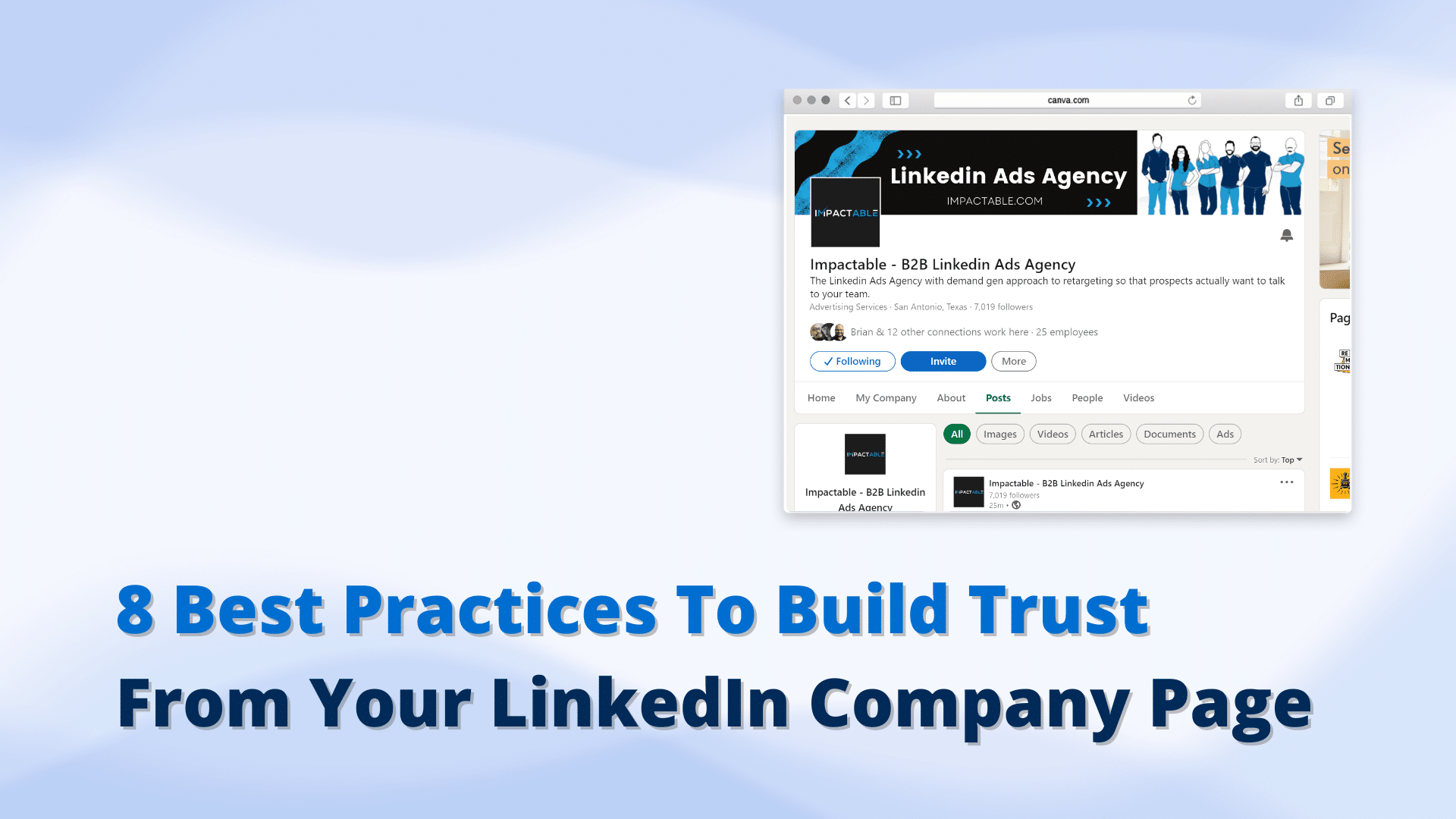 Linkedin company page best practices