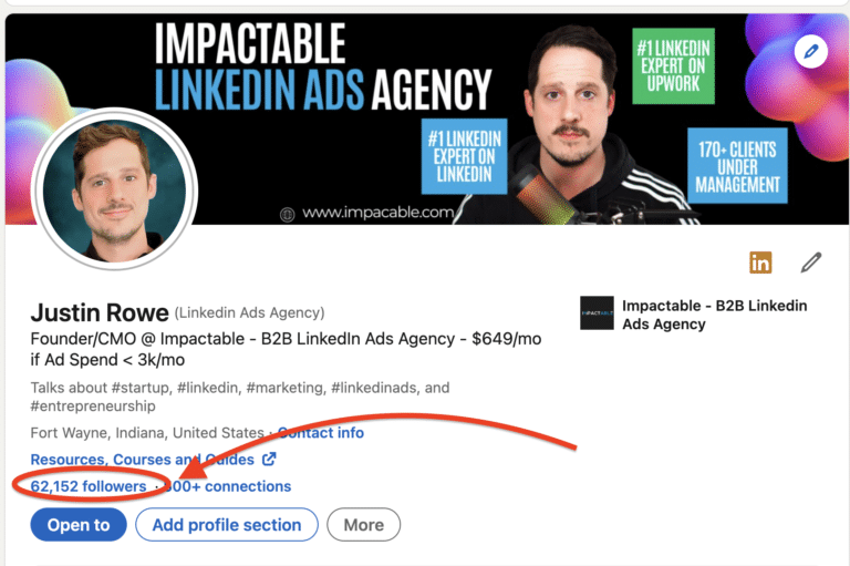Justin Rowe, founder of Impactable a Linkedin ads agency
