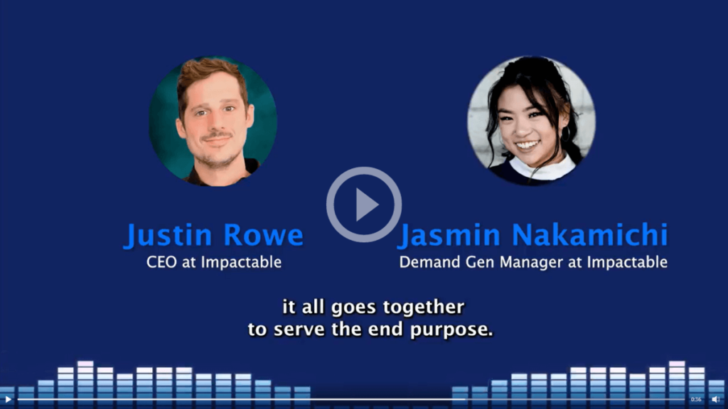 Justin Rowe at Impactable launches Linkedin demand gen content offer