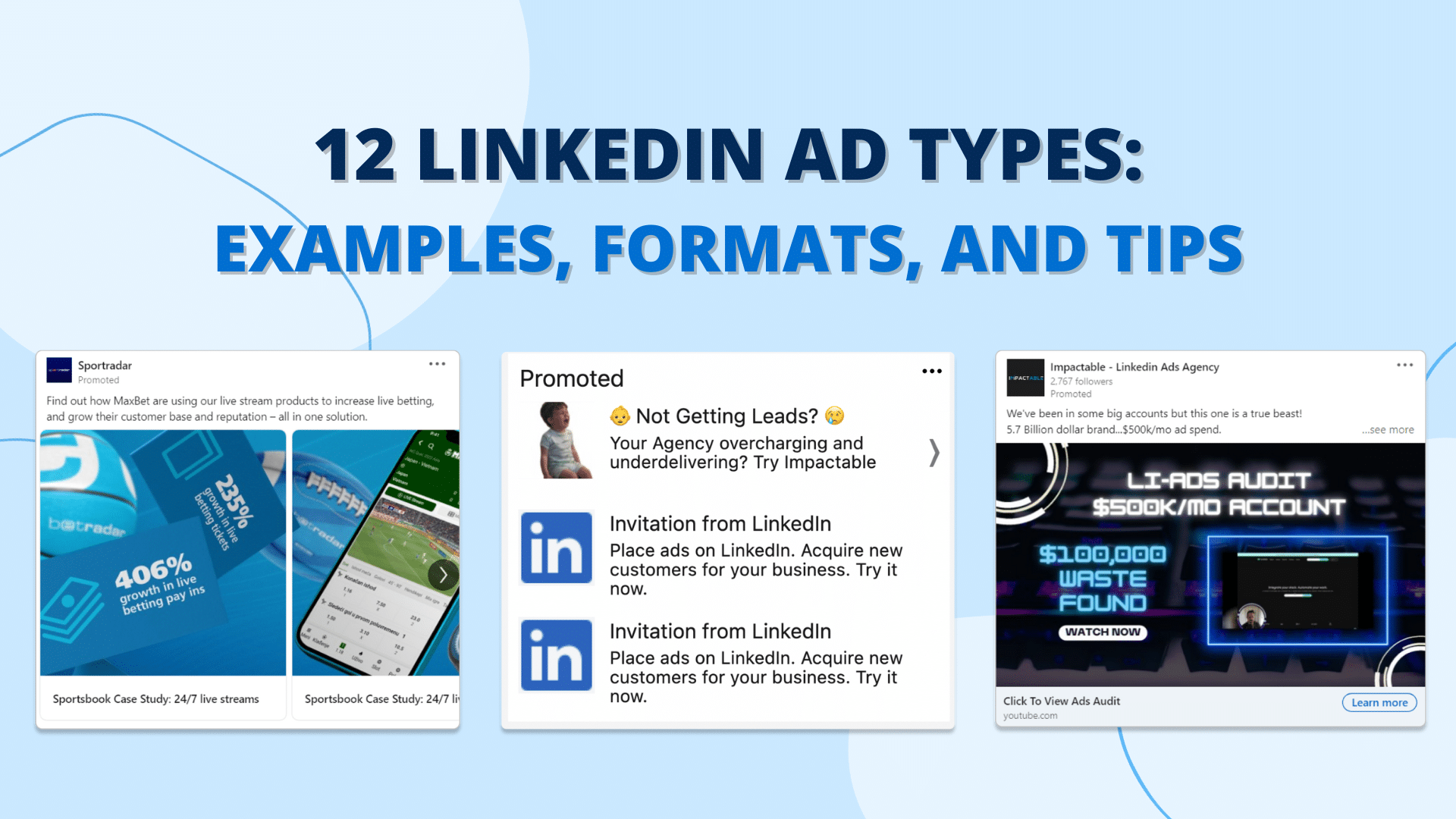 12 Linkedin Ad Types: Examples Formats and Tips IMPACTABLE