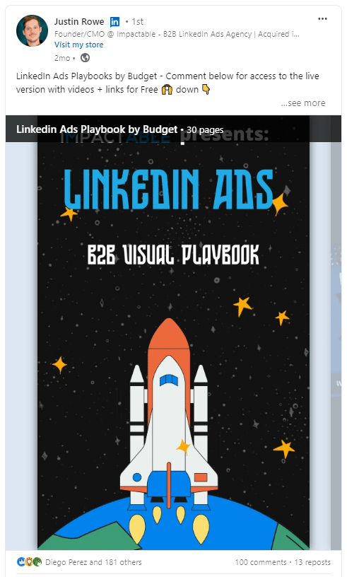 creating assets for linkedin