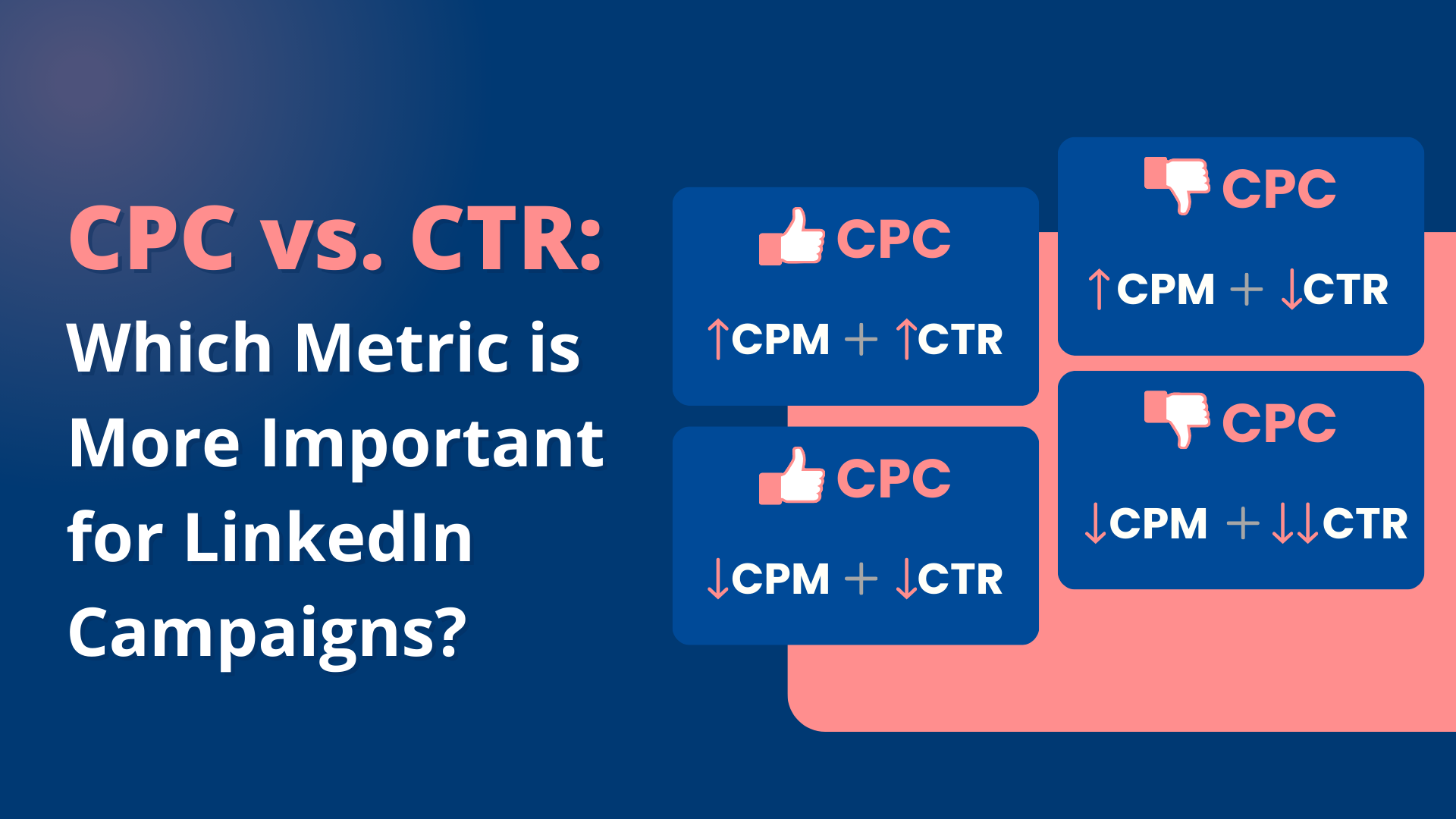 CPC vs. CTR: Which Metric is More Important for LinkedIn Campaigns ...